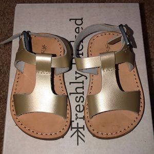 Freshly picked sandals.